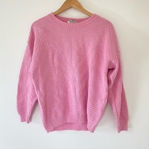 Vintage Pink Crew Neck Sweater